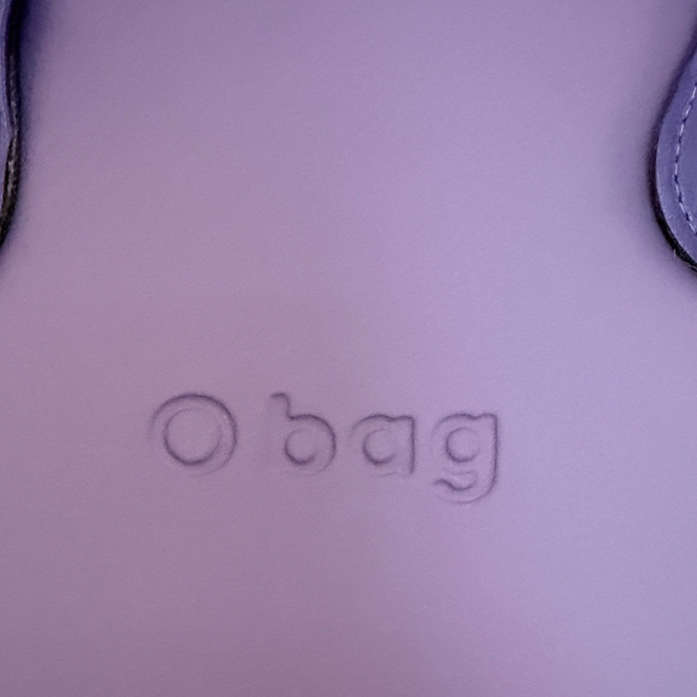 O bag Purple Tote with Matching Handles - Picture 2 of 9